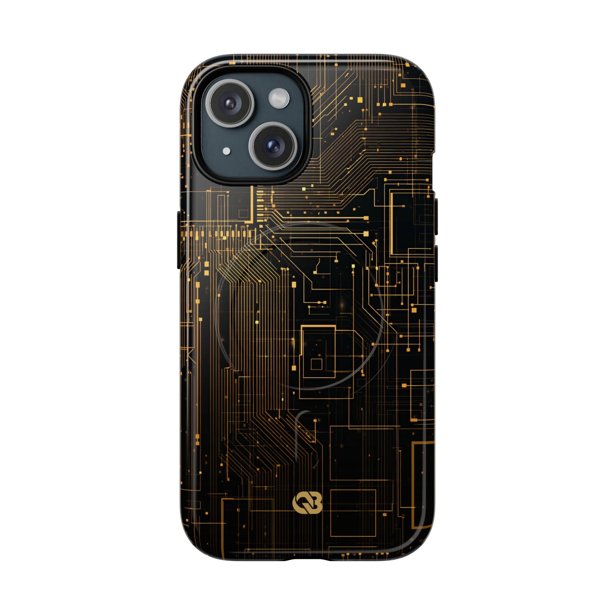 Gold Tough 2.0 Magsafe Phone Case for iPhone - Amber Core Mainframe
