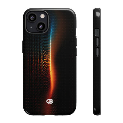Luminous Refraction Grid · Tough Phone Case for iPhone · Black