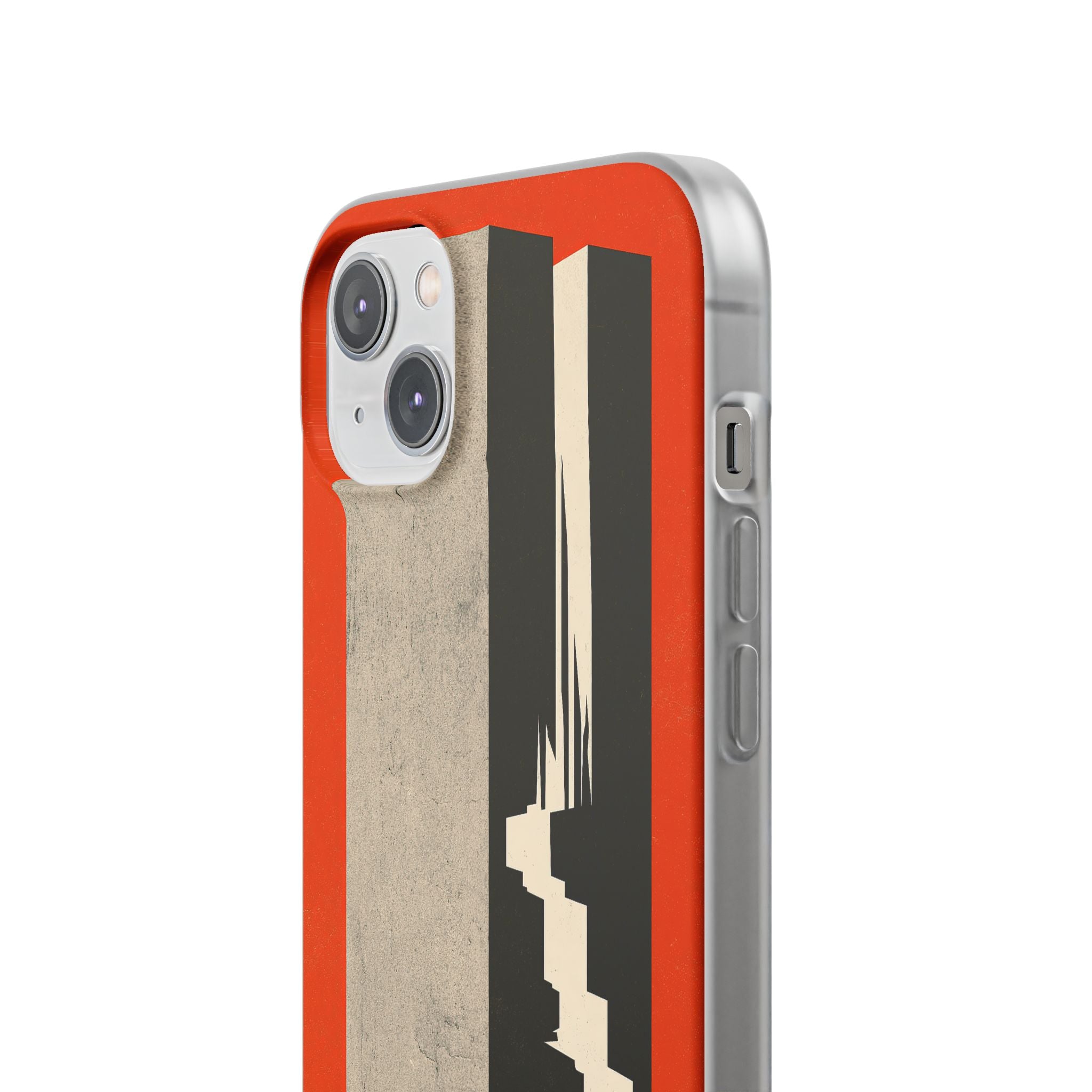 Orange Lite Phone Case for iPhone - Orange Monolith Rift