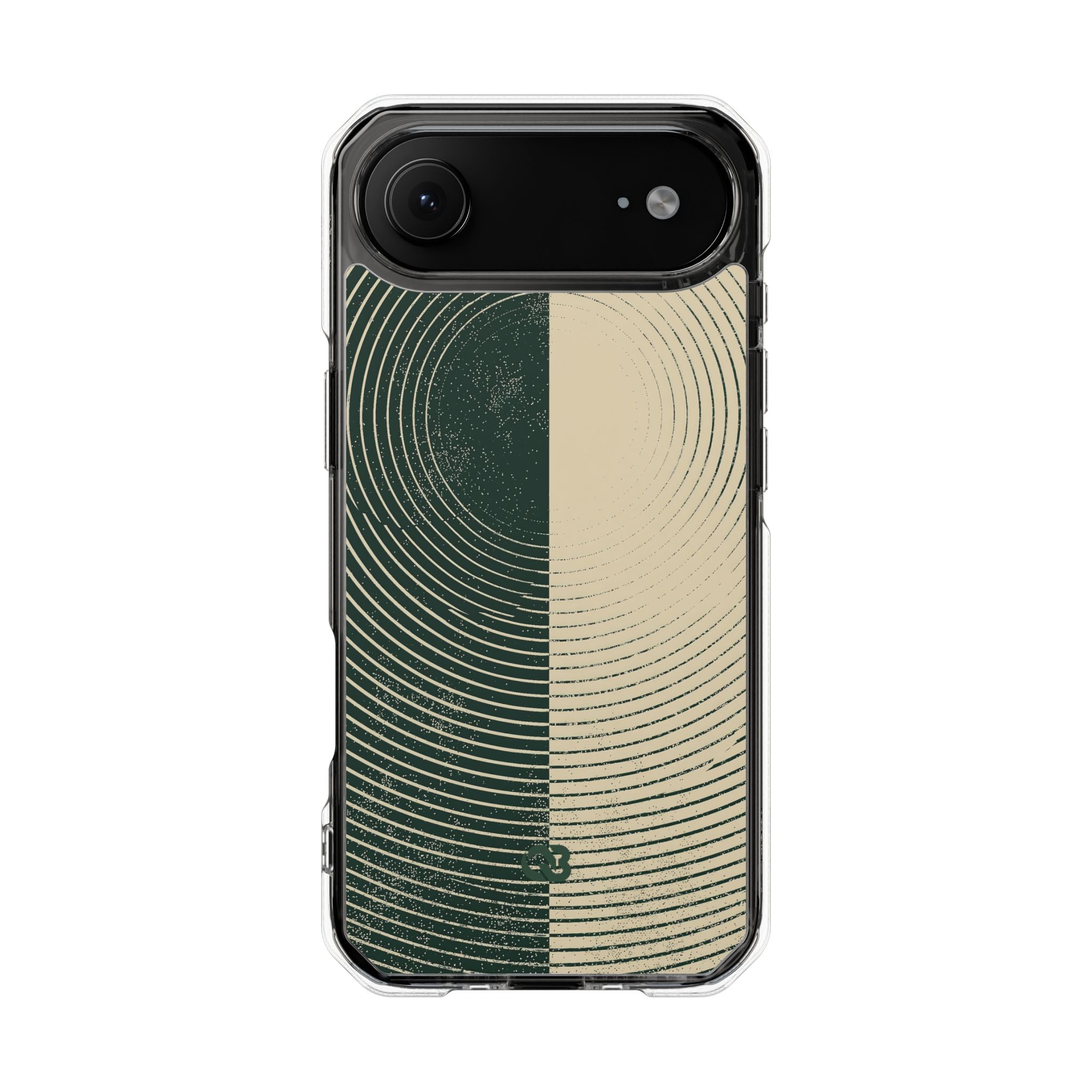 Green Impact MagSafe Phone Case for iPhone - Evergreen Split Grain