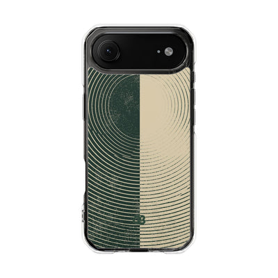 Green Impact MagSafe Phone Case for iPhone - Evergreen Split Grain
