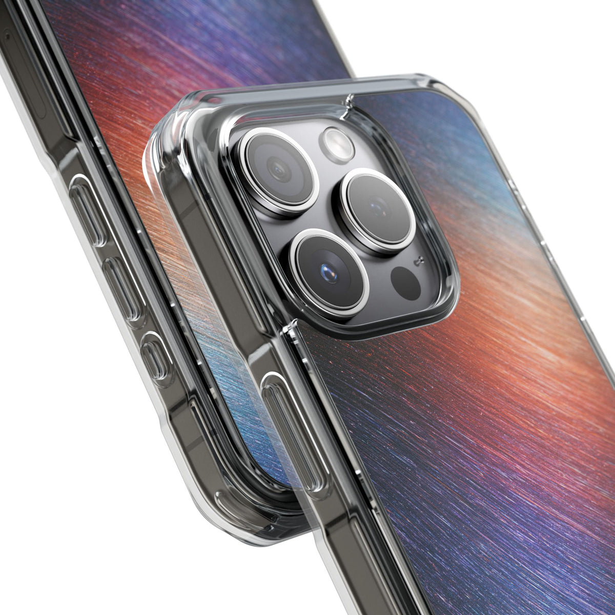 Radiant Energy Stream · Clear Impact Magnetic Phone Case for iPhone · Blue