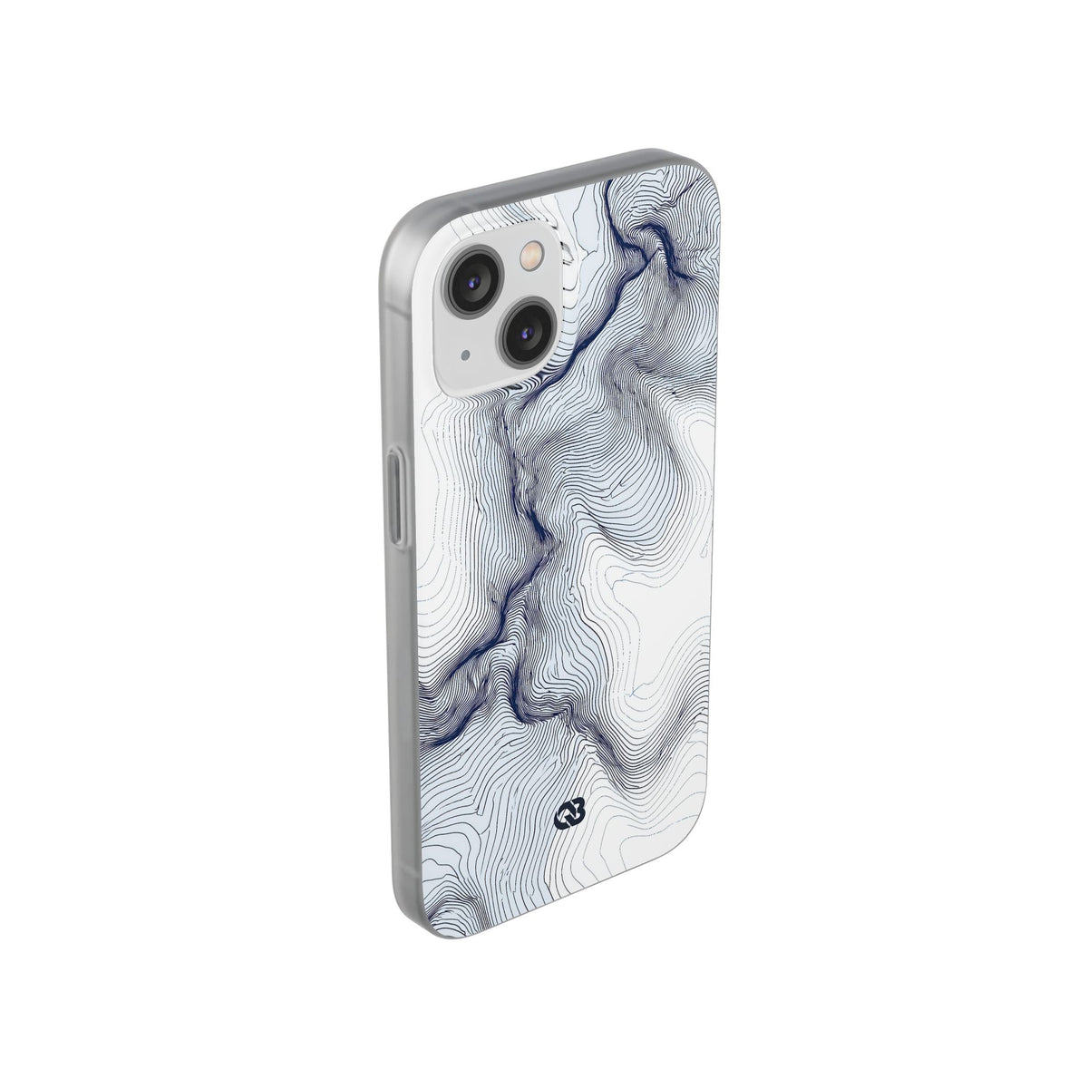 Nordic Ridge Contour · Lite Phone Case for iPhone ·  White