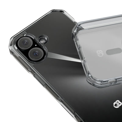 Obsidian Ridge · Clear Impact Magnetic Phone Case for iPhone ·  Black