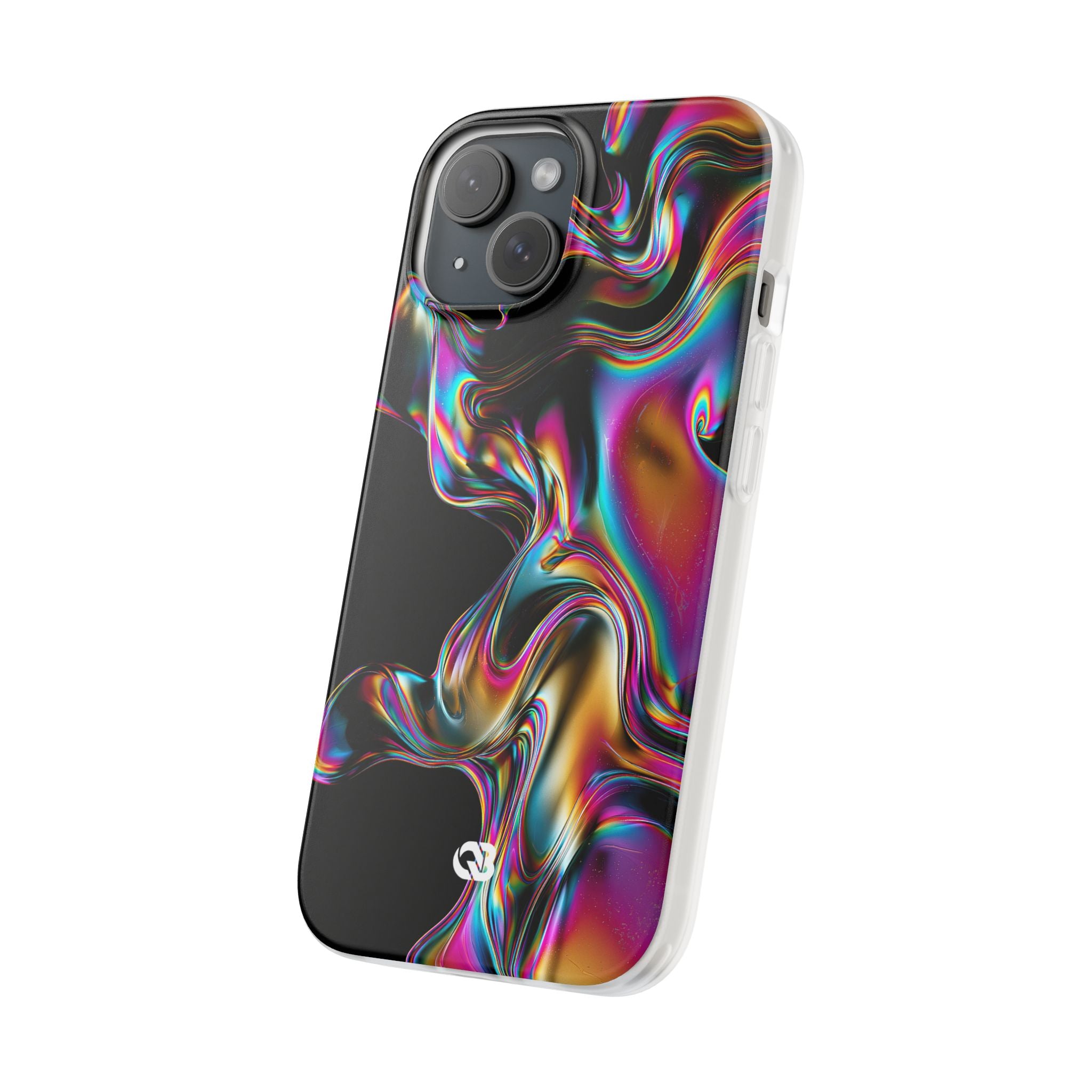 Purple Lite Phone Case for iPhone - Liquid Neon Chrome