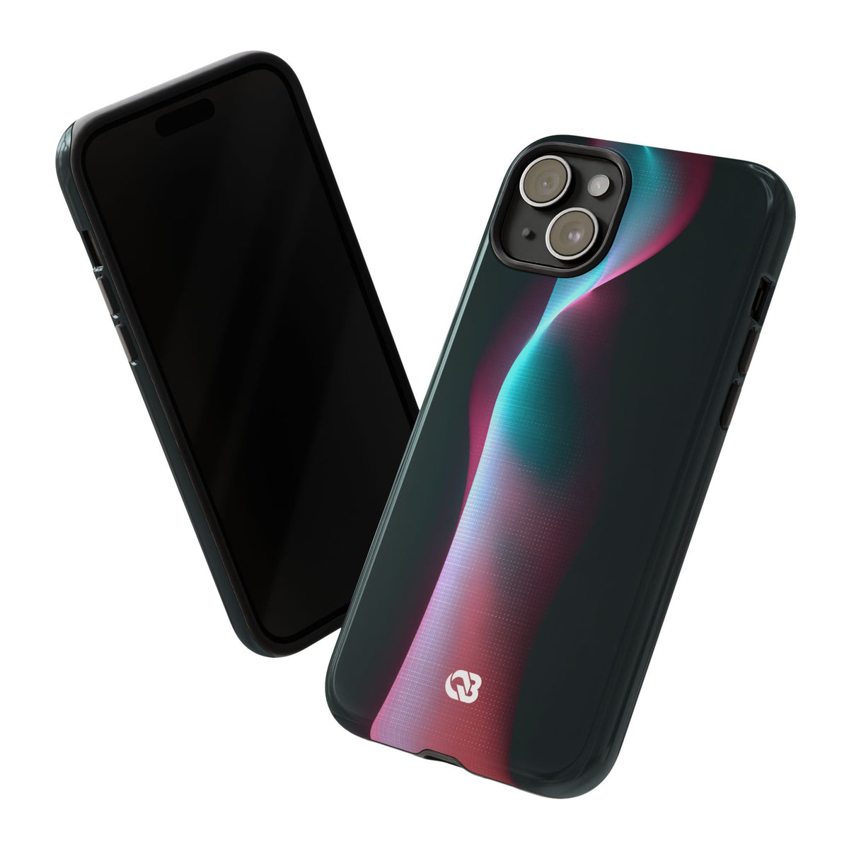 Neon Pixel Flow · Tough Phone Case for iPhone · Black