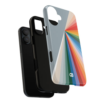 Grey Tough Phone Case for iPhone - Slate Prism Burst