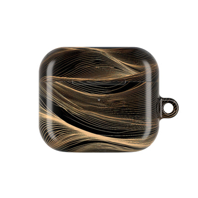 Gilded Ridge · Hard Case for AirPods & AirPods Pro · Black
