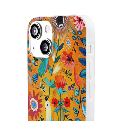 Colorful Birds Bloom iPhone 13 mini Case - Soft