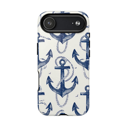 Navy Anchor Loop iPhone 17 Air Case - Tough+ - CASE•BOB