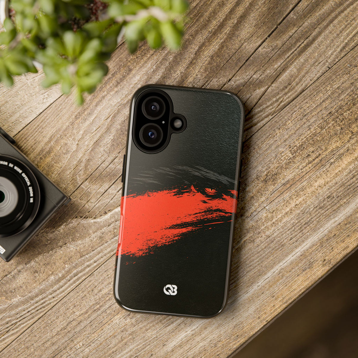 Crimson Raptor Noir · Tough Phone Case for iPhone · Black