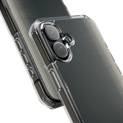 Grey Impact MagSafe Phone Case for iPhone - Charcoal Tech Grid