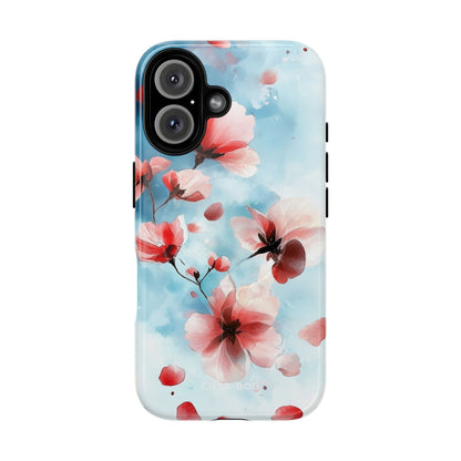 Pink Blossom Drift iPhone 16 Case - Tough+