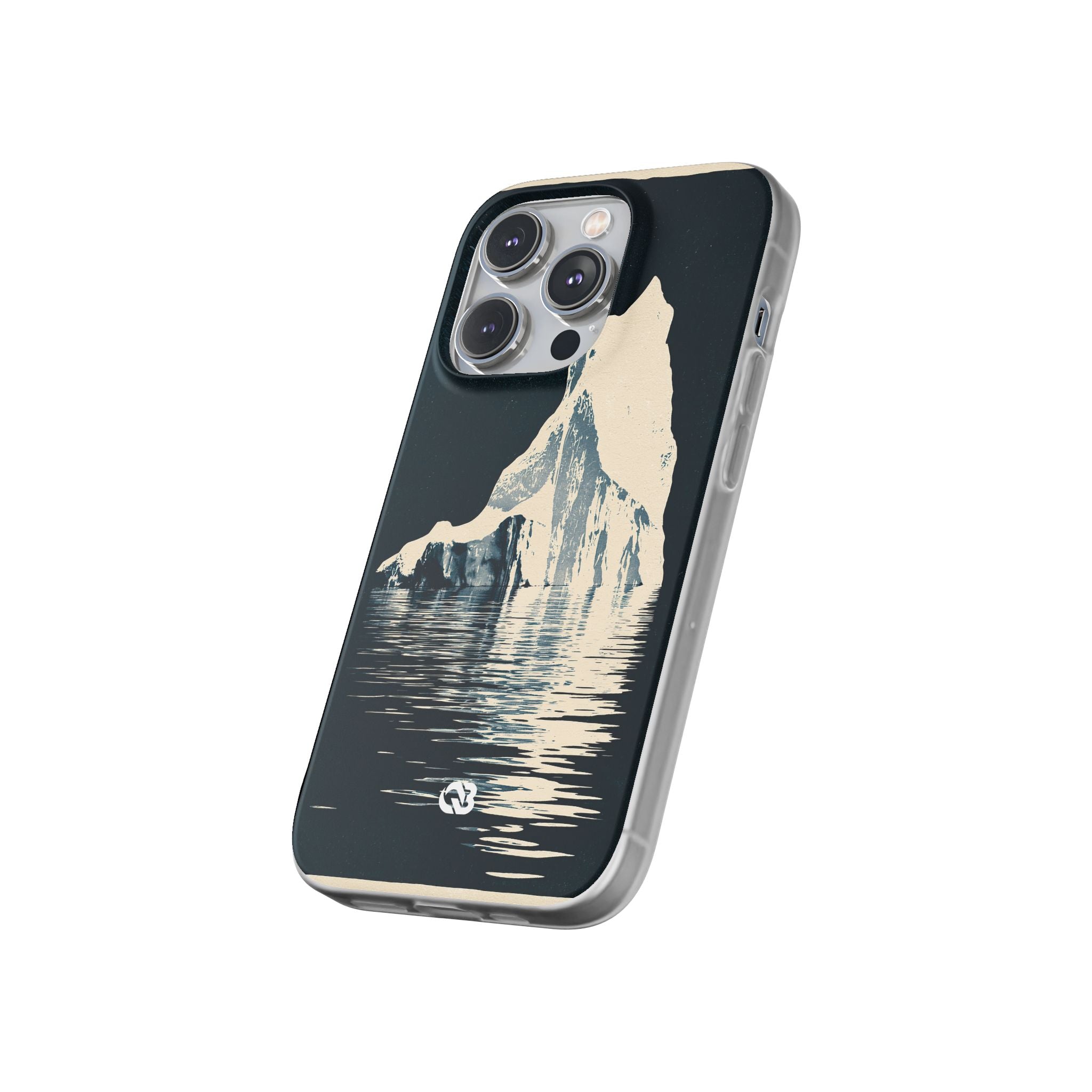 Blue Lite Phone Case for iPhone - Frozen Navy Monolith