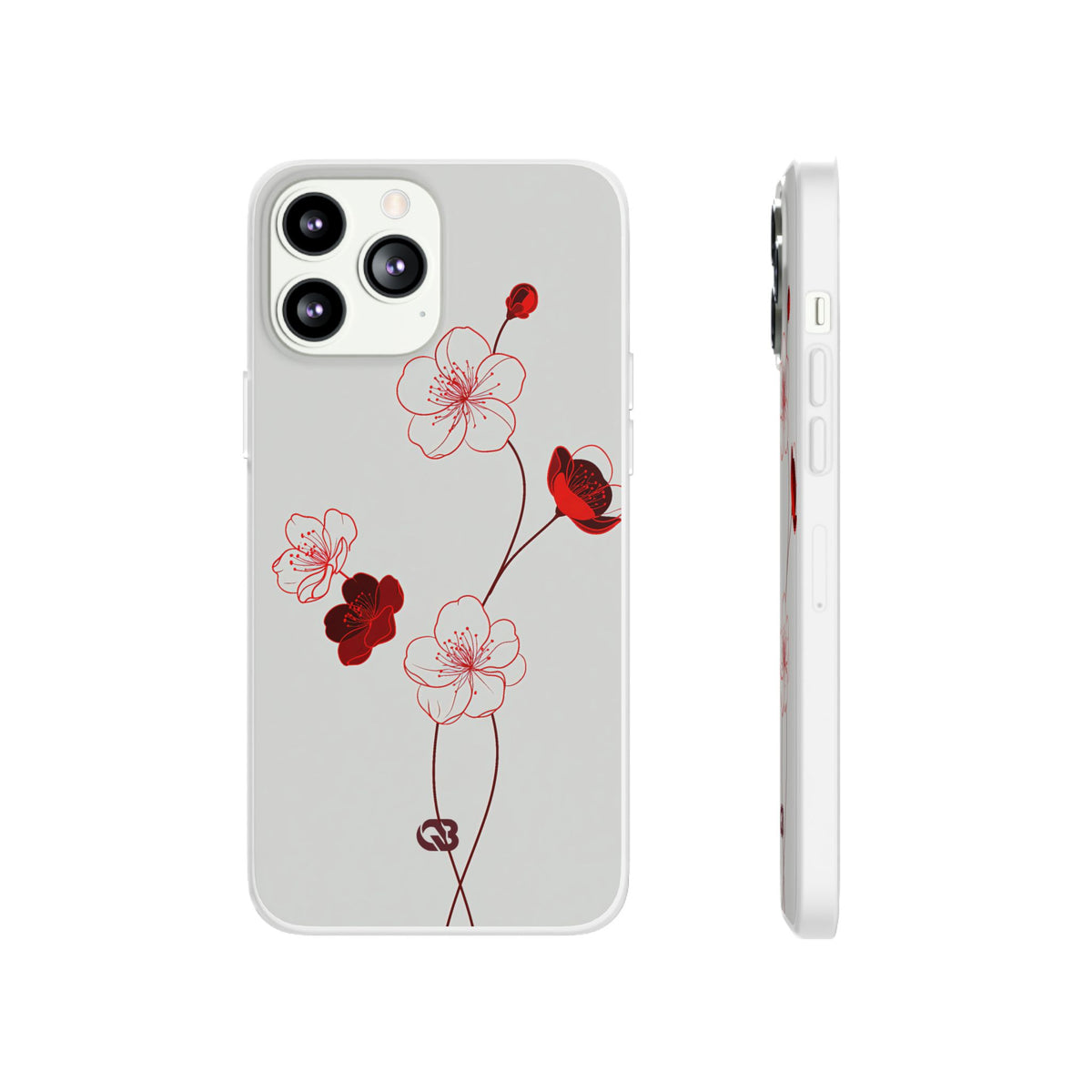 Crimson Sakura Blossom · Lite Phone Case for iPhone ·  Red