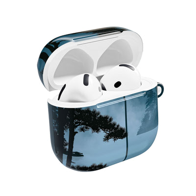 Misty Pine Horizon · Hard Case for AirPods & AirPods Pro · Teal