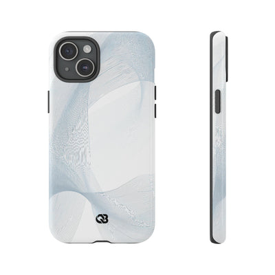 Glacial Contour Waves · Tough Phone Case for iPhone · White
