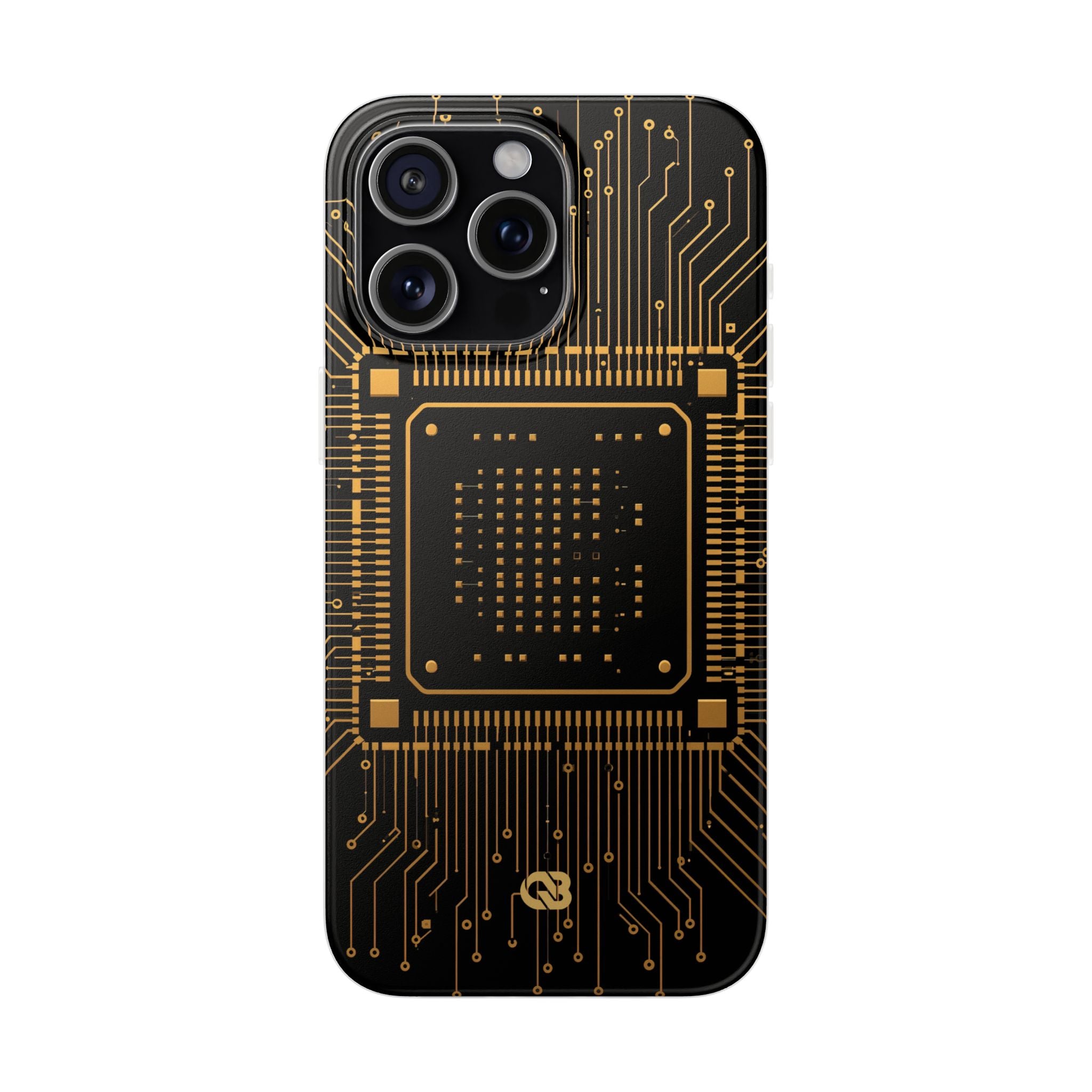 Gold Lite Phone Case for iPhone - Cyber Gold Processor