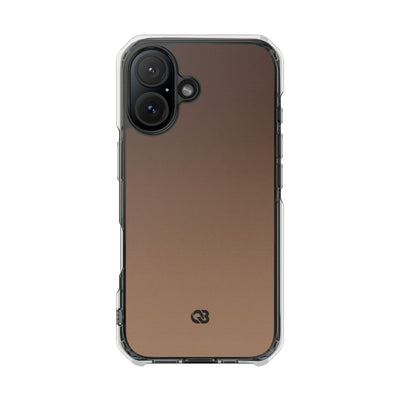 Umber Fade · Clear Impact Magnetic Phone Case for iPhone ·  Brown