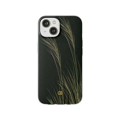 Green Lite Phone Case for iPhone - Midnight Gilded Grass