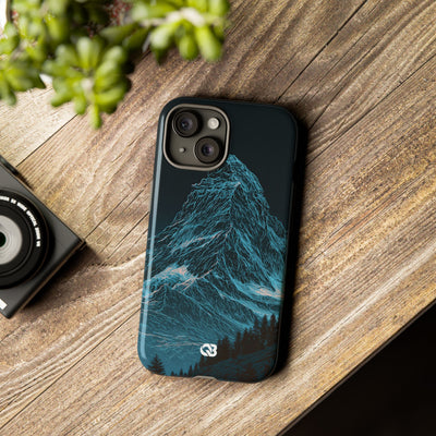 Glacial Alpine Peak · Tough Phone Case for iPhone · Blue