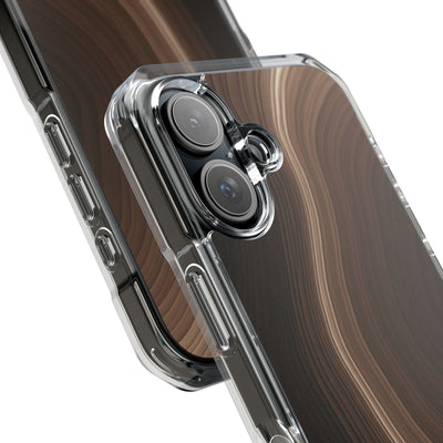 Brown Impact MagSafe Phone Case for iPhone - Bronzed Canyon Relief