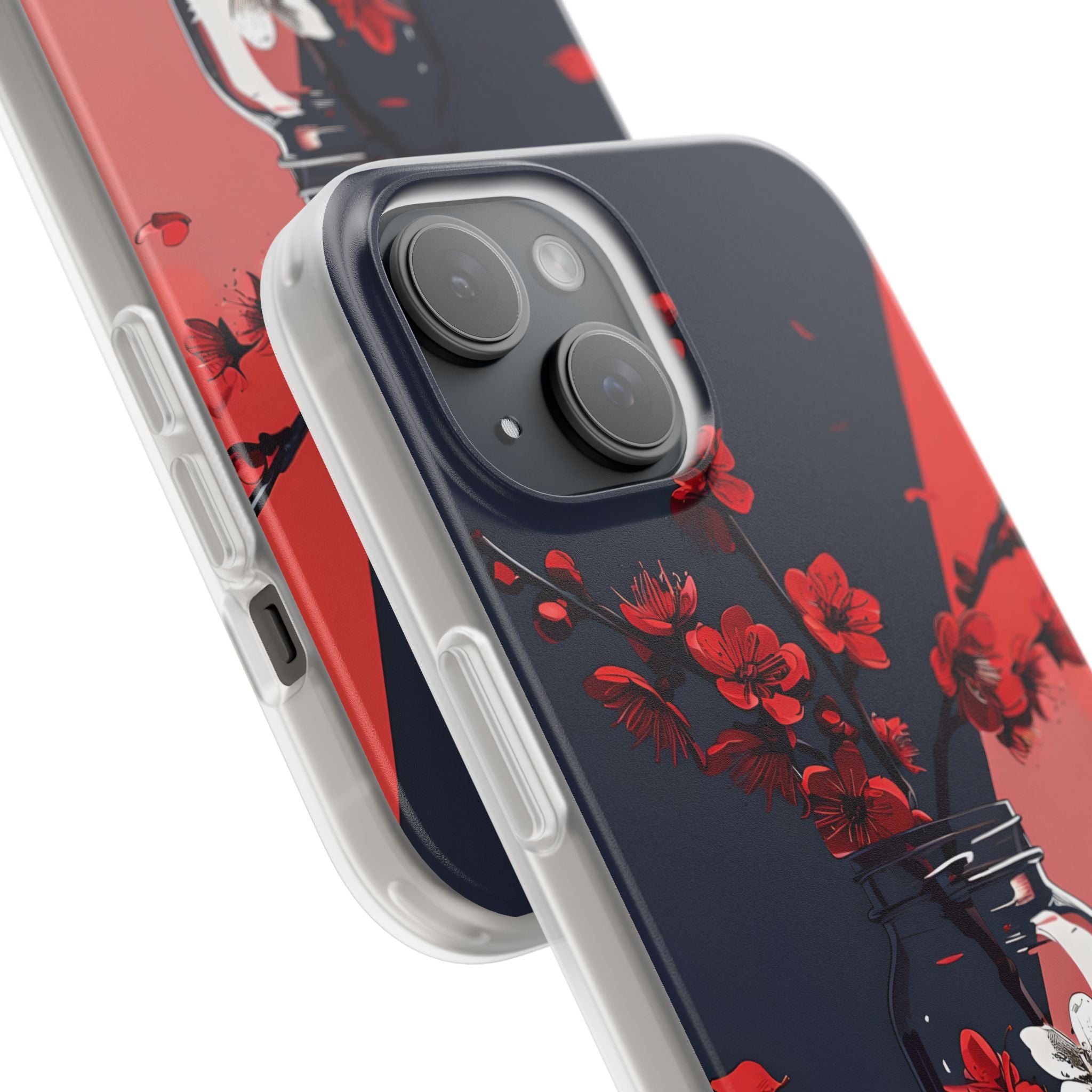 Crimson Blossom Jar · Soft Coque de téléphone pour iPhone