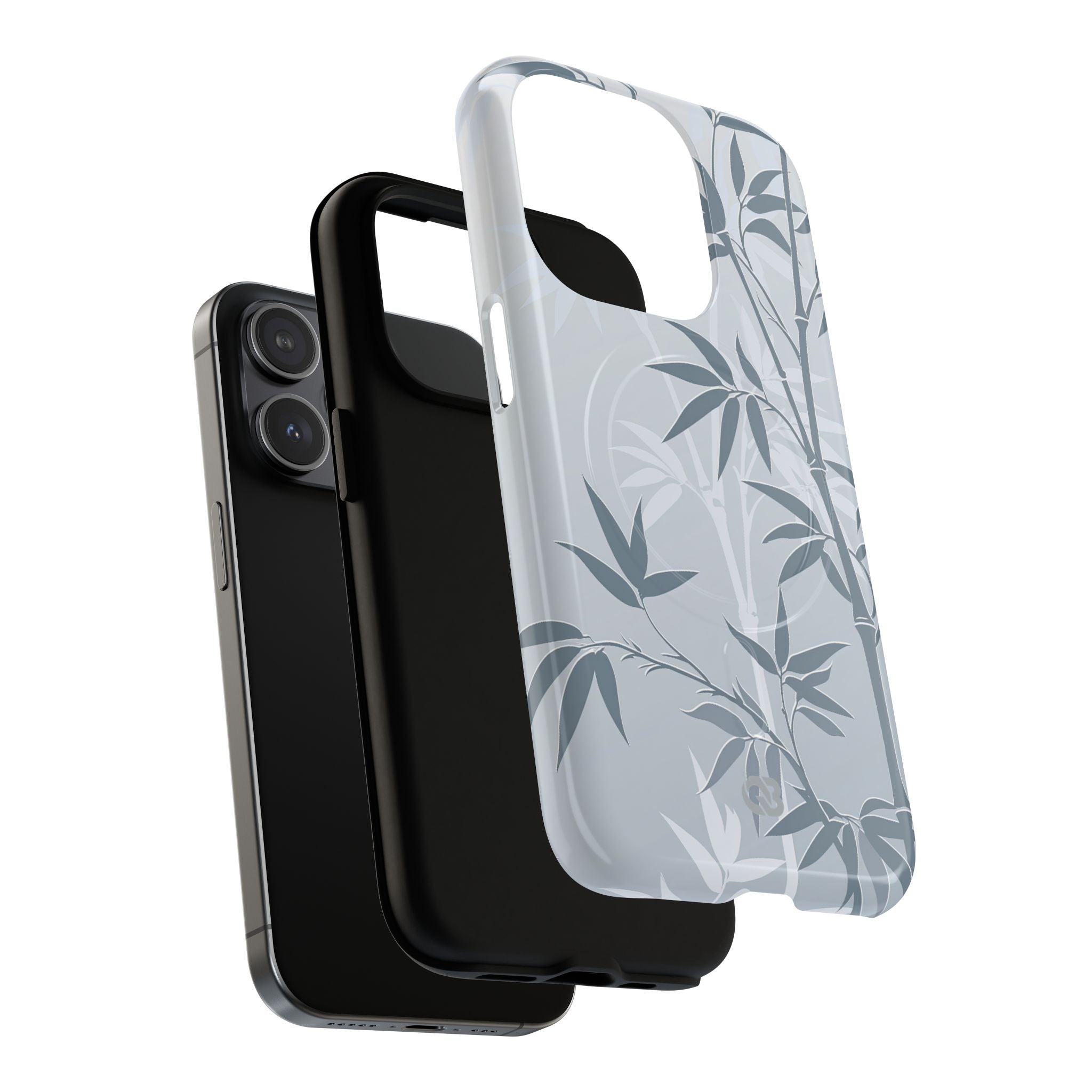 Blue Tough 2.0 Magsafe Phone Case for iPhone - Slate Bamboo Shadow