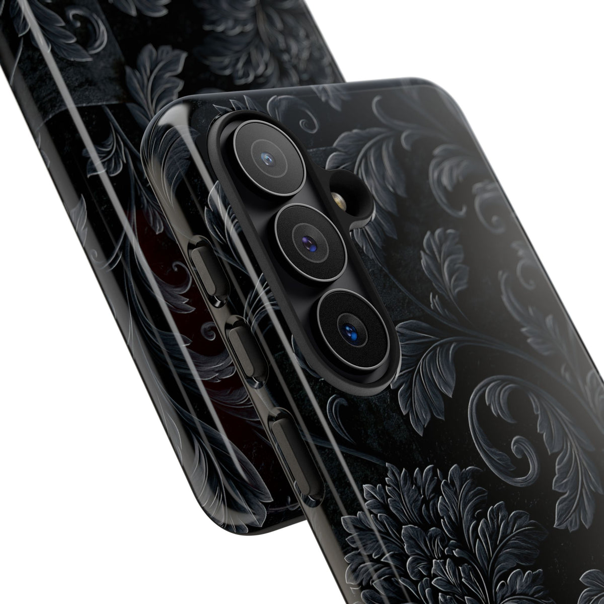 Obsidian Damask · Tough Phone Case for Samsung · Black