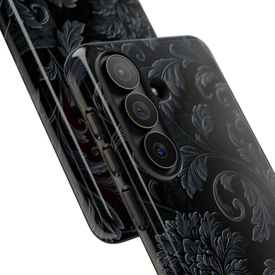 Obsidian Damask · Tough Phone Case for Samsung · Black
