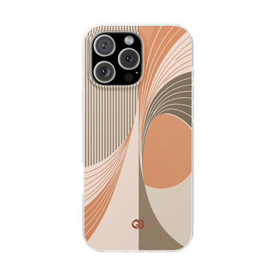 Orange Lite Phone Case for iPhone - Desert Arc Horizon