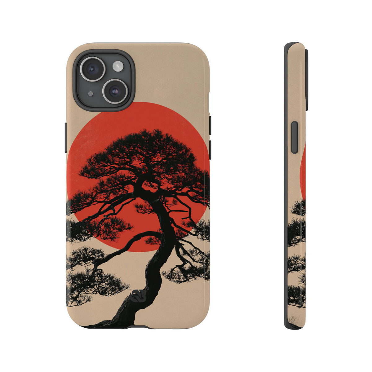 Crimson Pine Solitude · Tough Phone Case for iPhone · Beige