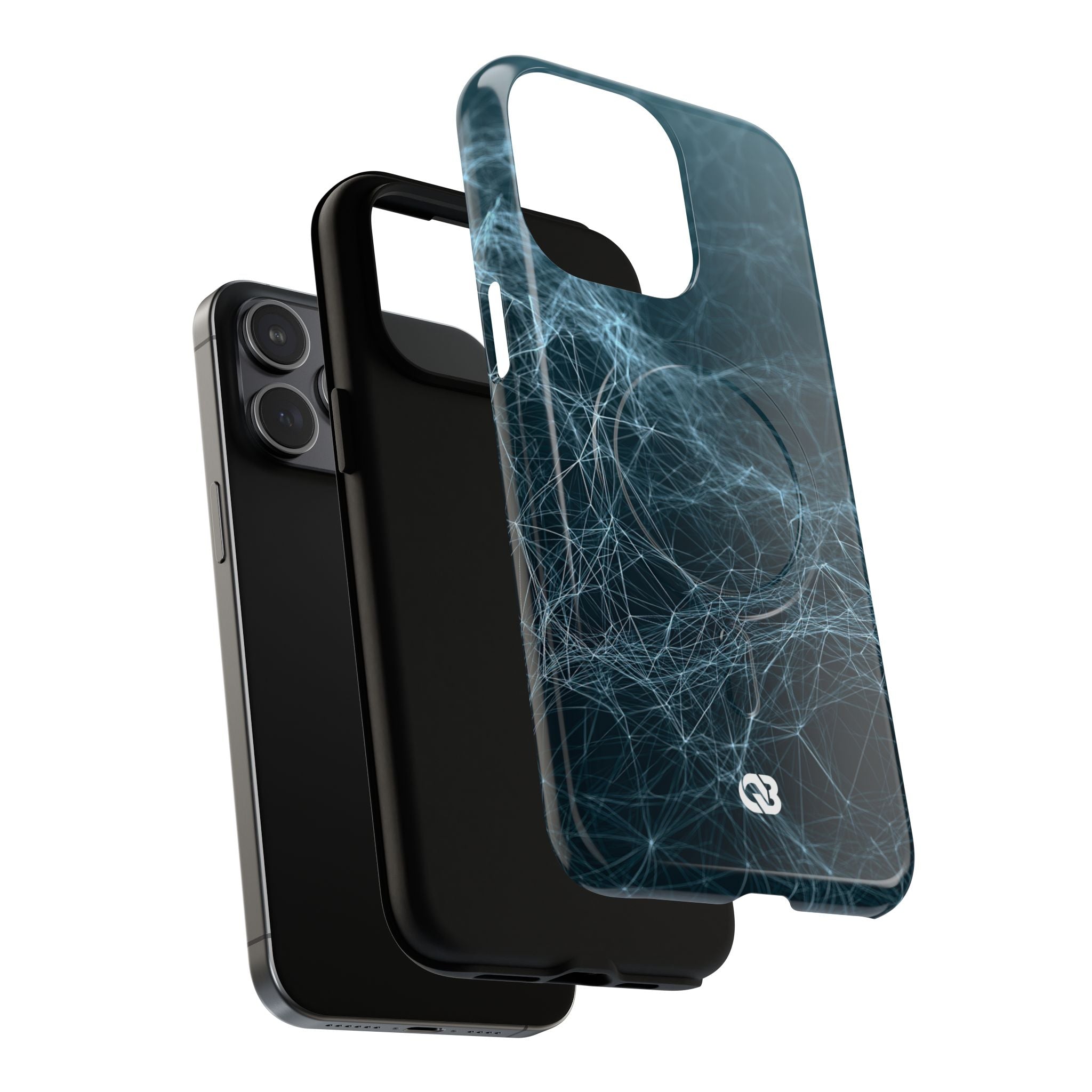 Teal Tough 2.0 Magsafe Phone Case for iPhone - Arctic Neural Mesh