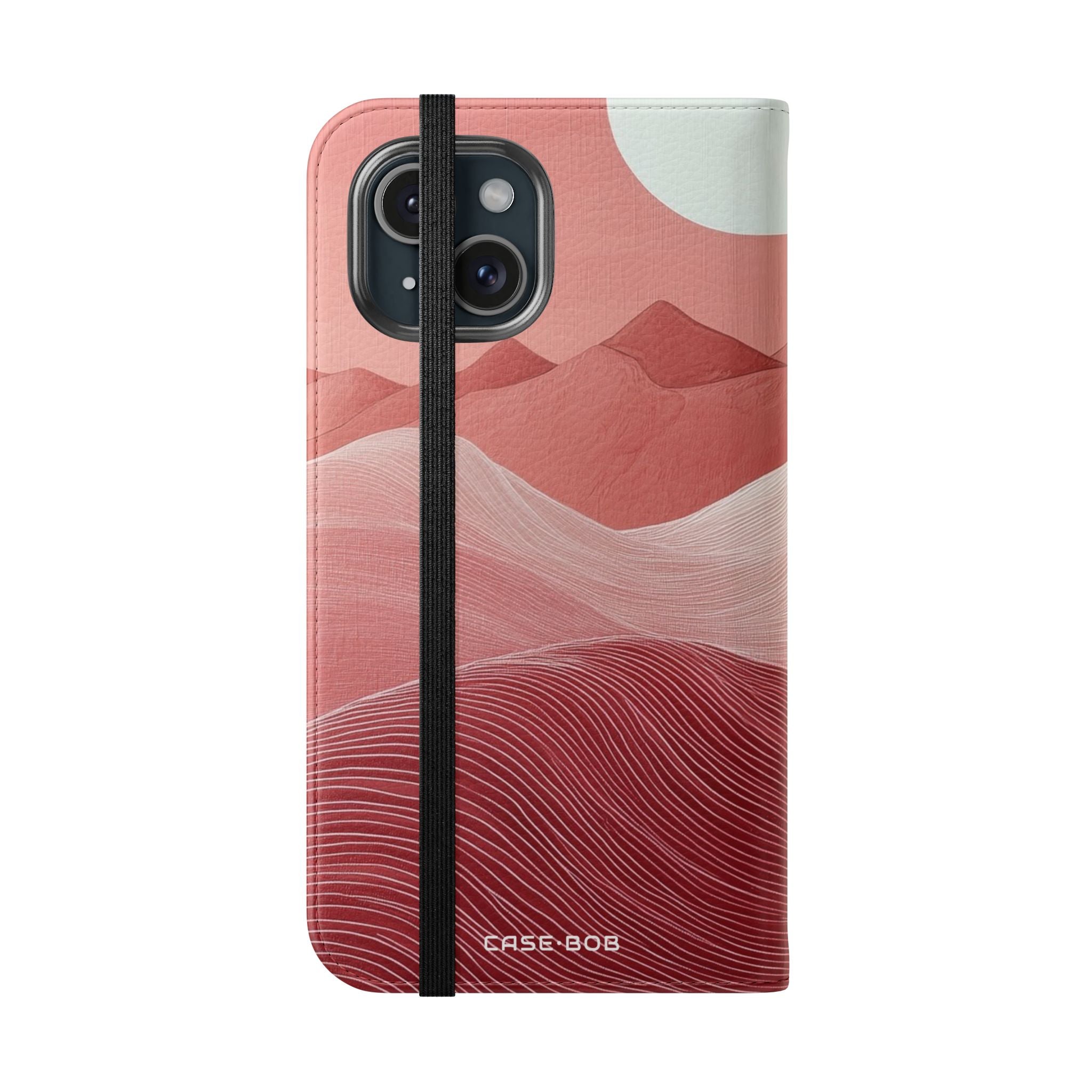 White Orb Dunes - iPhone 15 Case - Wallet