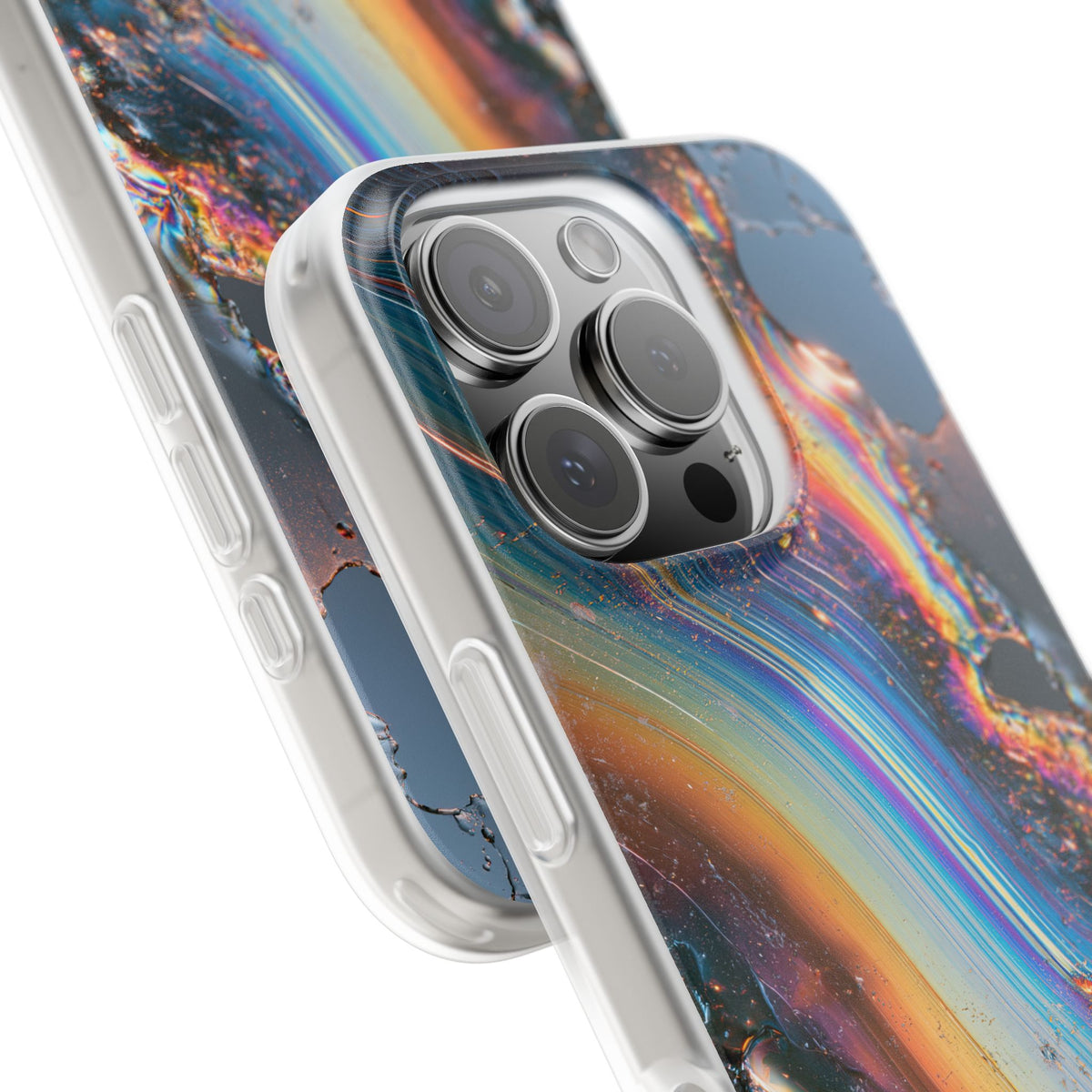 Prismatic Aura Flow · Lite Phone Case for iPhone ·  Blue
