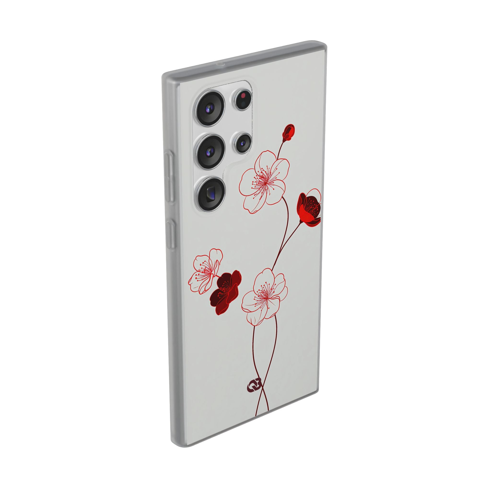 Red Lite Phone Case for Samsung - Kyoto Ember Bloom