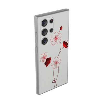 Red Lite Phone Case for Samsung - Kyoto Ember Bloom