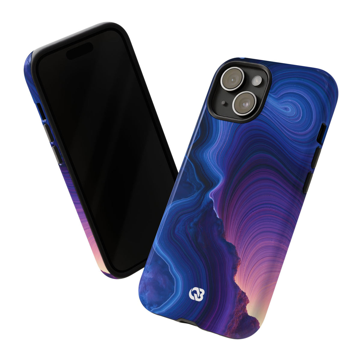 Radiant Strata · Tough Phone Case for iPhone · Blue