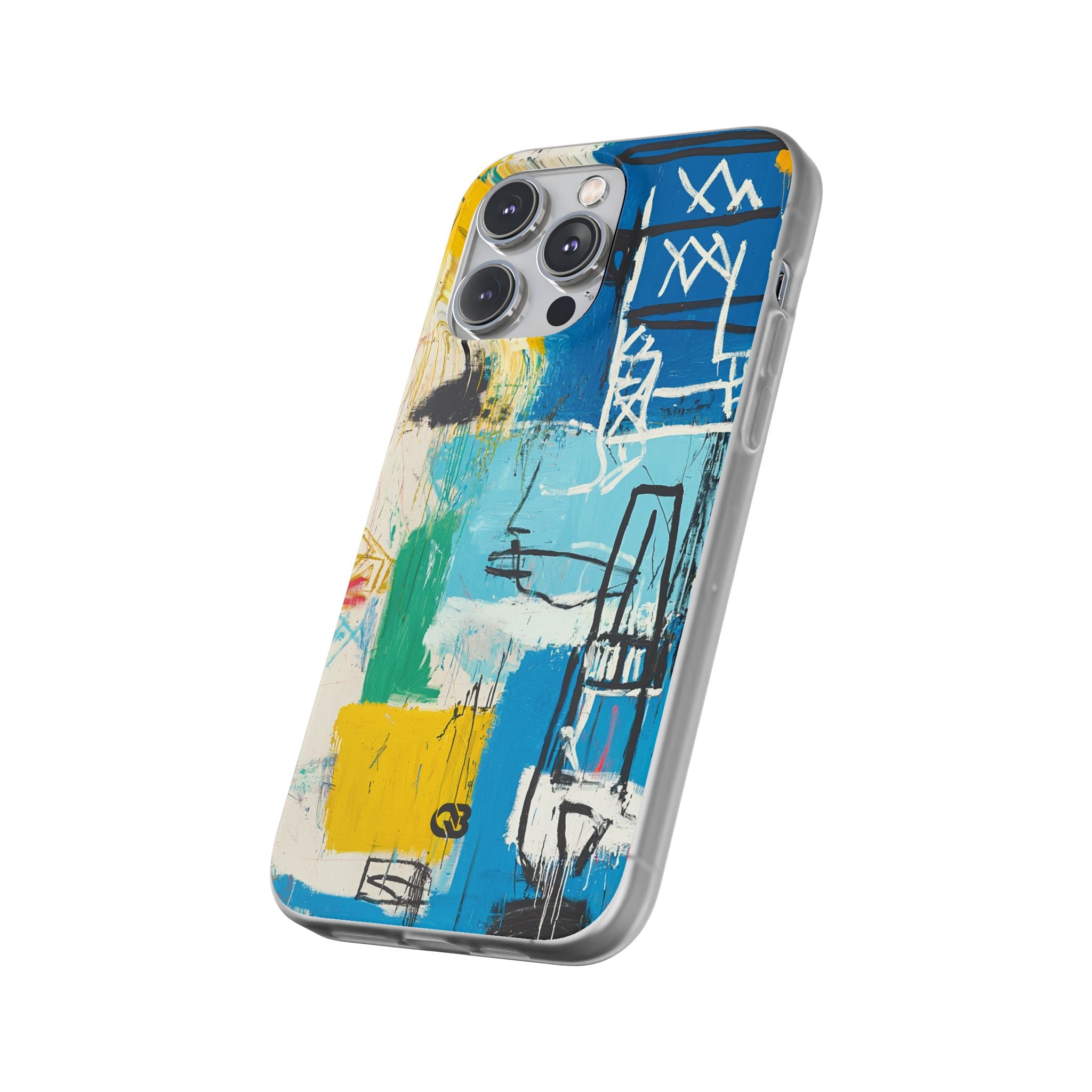 Azure Urban Scribble · Soft Phone Case for iPhone