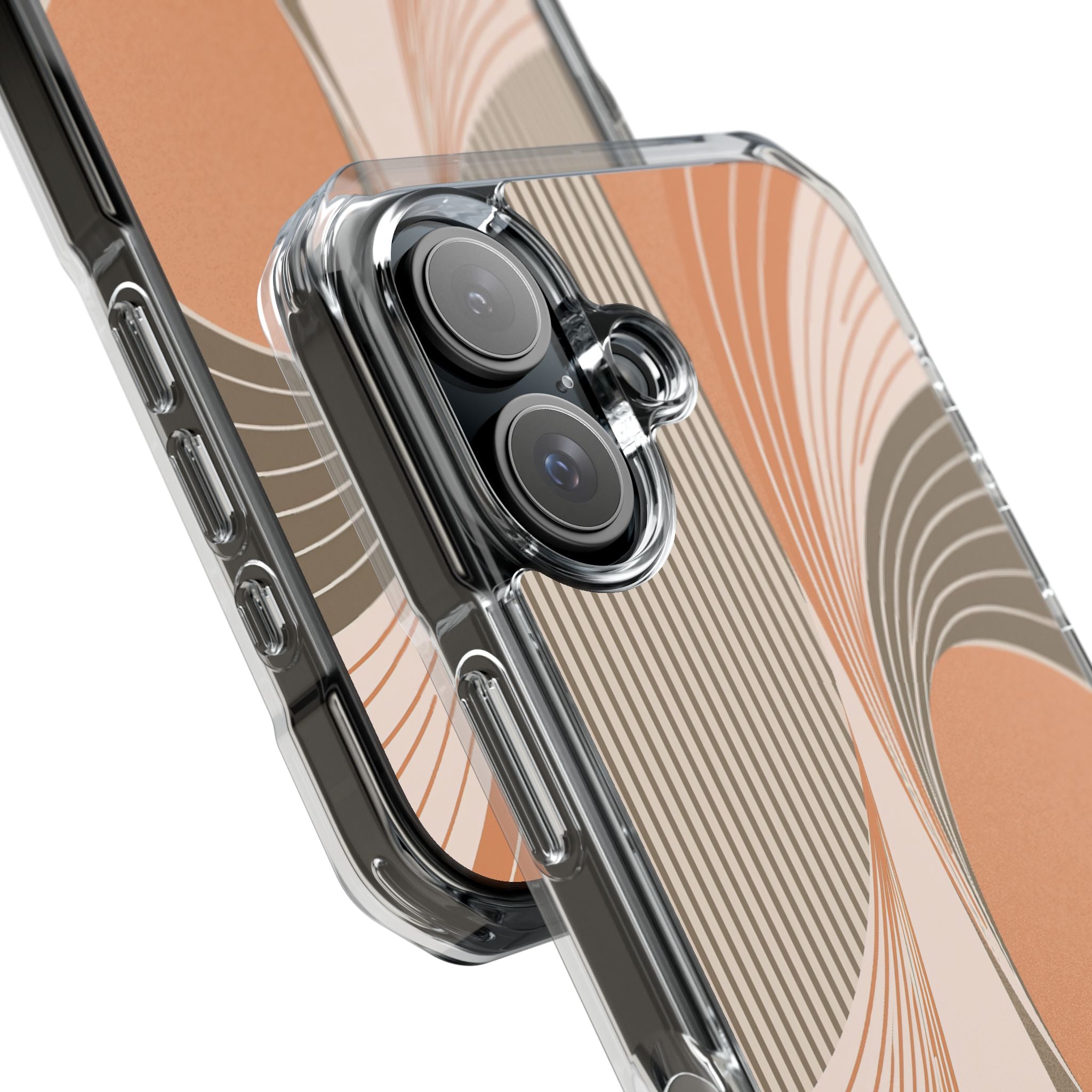 Orange Impact MagSafe Phone Case for iPhone - Desert Arc Horizon