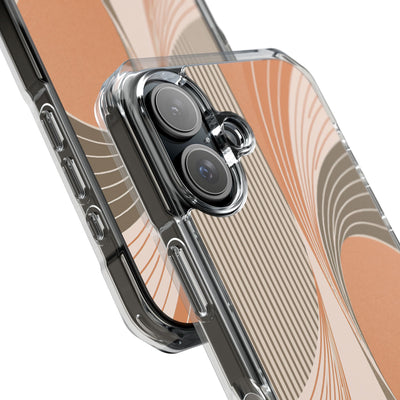 Orange Impact MagSafe Phone Case for iPhone - Desert Arc Horizon
