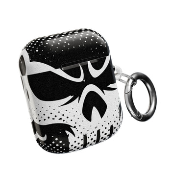 Phantom Halftone · Hard Case for AirPods & AirPods Pro · Black