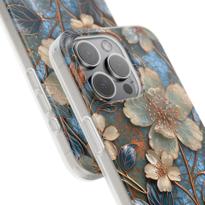 Gilded Blossom Reverie · Lite Phone Case for iPhone ·  Teal