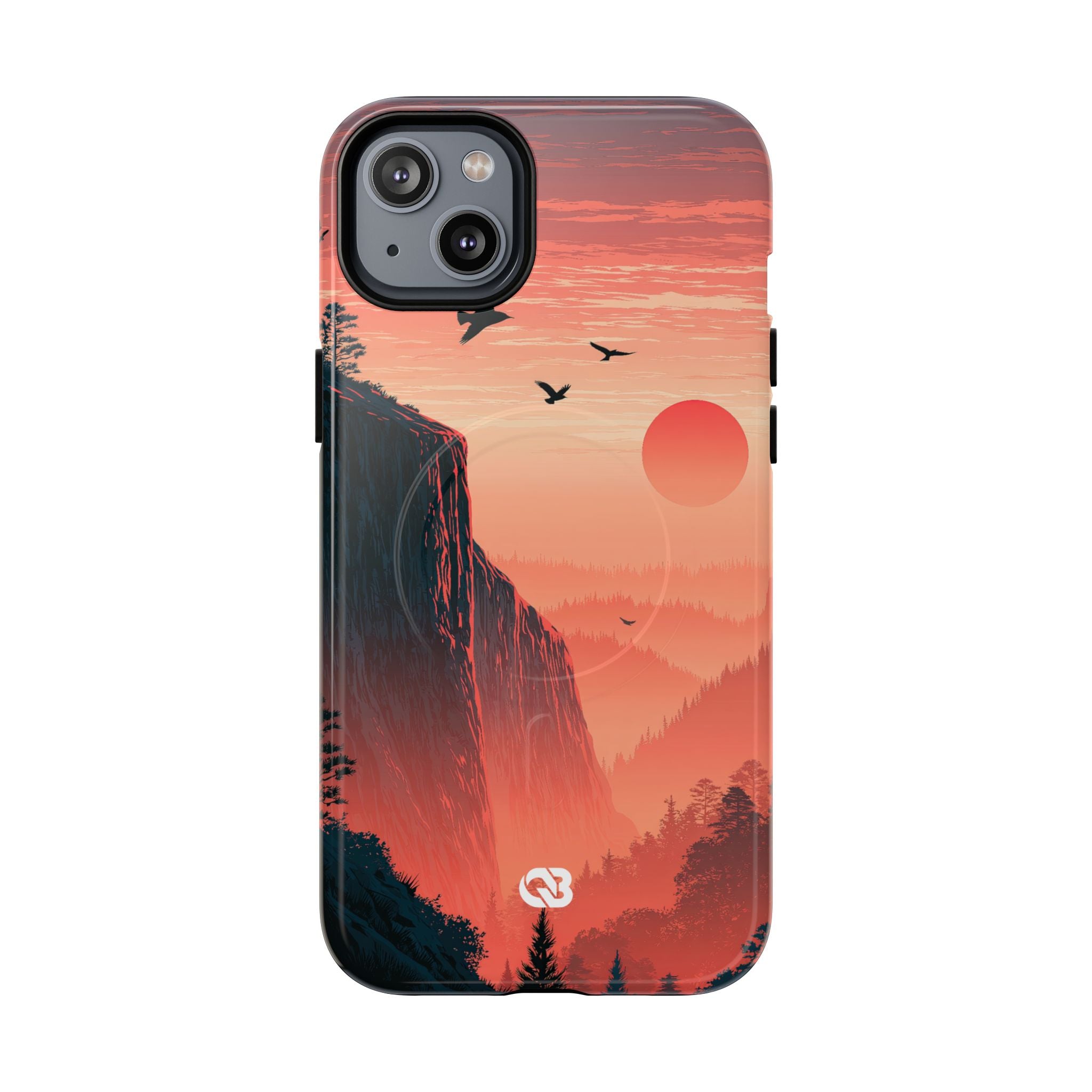 Orange Tough 2.0 Magsafe Phone Case for iPhone - Crimson Ridge Flight
