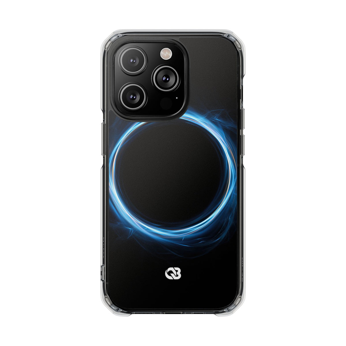 Luminous Corona · Clear Impact Magnetic Phone Case for iPhone · Blue