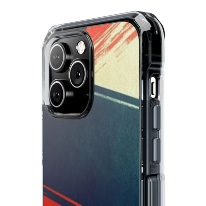 Blue Diagonal Motion iPhone 14 Pro Max Case - Impact