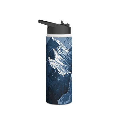 Fjord Summit Bear · Insulated Water Bottle · Blue