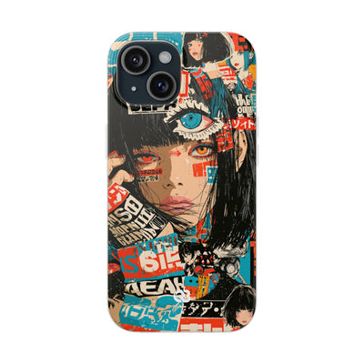 Shibuya Street Collage · Lite Phone Case for iPhone ·  Red