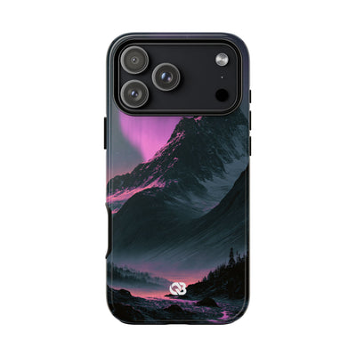 Arctic Aurora Summit · Tough Phone Case for iPhone · Black