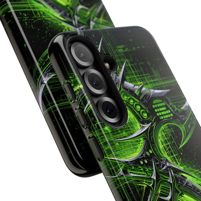 Cyber Sigil Grid · Tough Phone Case for Samsung · Green